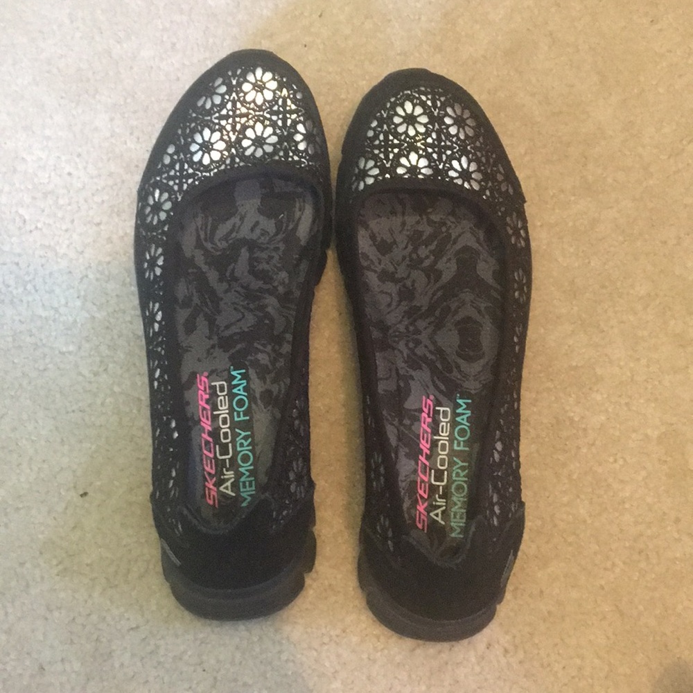 Skechers memory foam slip ons